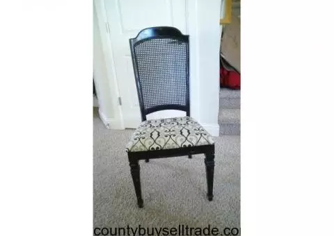 High back side chair "shabby chic"